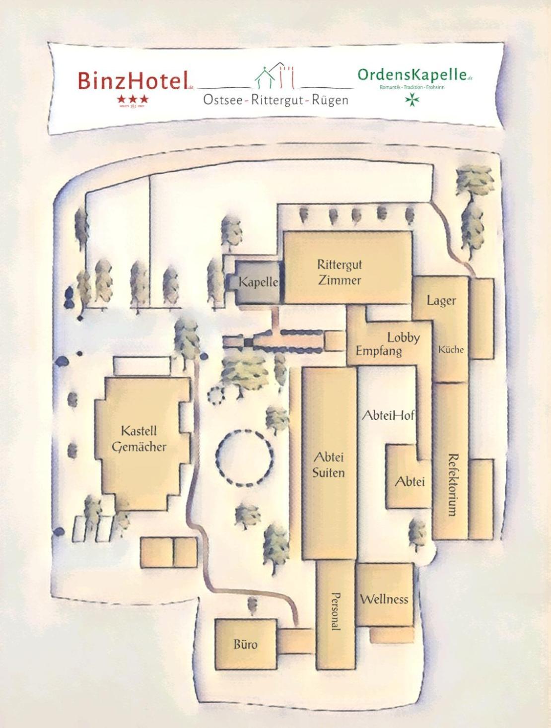Ostsee-Rittergut-Ruegen Mit Binzhotel & Ordenskapelle & Romantikgut Kültér fotó